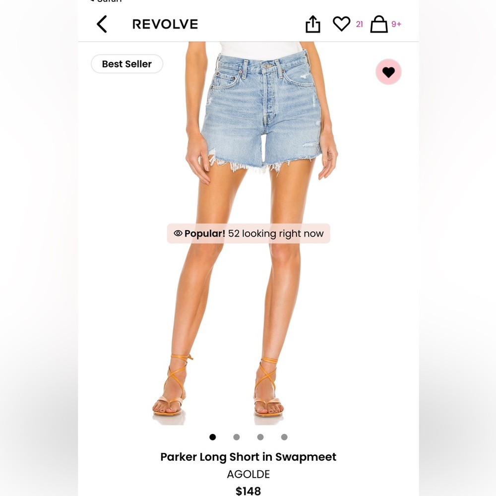 AGOLDE Parker long short- size 28